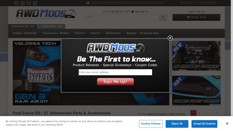 Ford Focus RS / ST Aftermarket Performance Parts & Accessories focus rs car parts