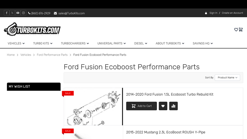 Ford Fusion Ecoboost Performance Parts ford fusion racing parts