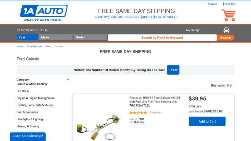 Ford Galaxie Parts ford galaxie parts