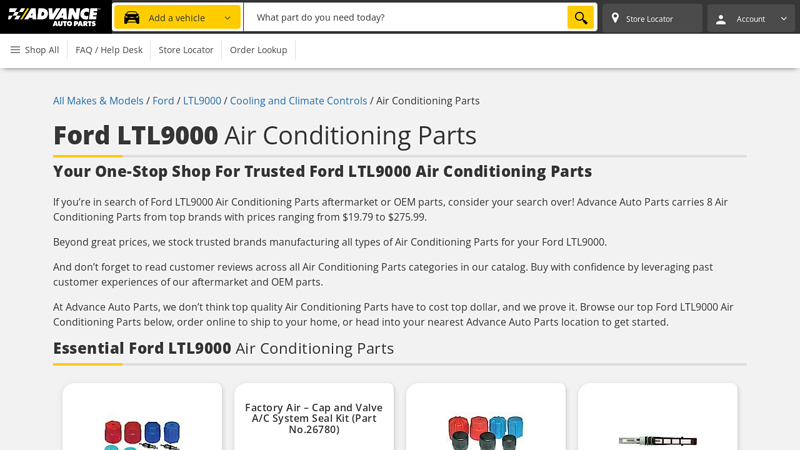 Ford LTL9000 Air Conditioning Parts ford ltl 9000 parts