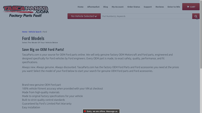 Ford Models ford part online