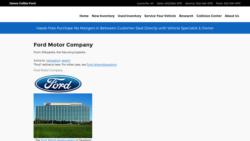 Ford Motor Company maxwell ford parts