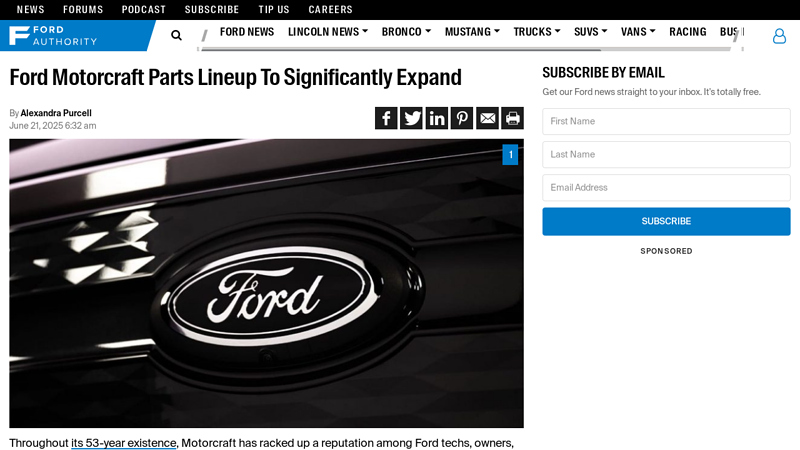 Ford Motorcraft Parts Lineup To Significantly Expand ford motorcraft parts