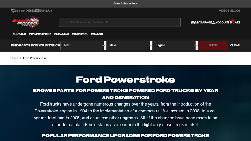 Ford Powerstroke Diesel Parts & Performance Upgrades ford f350 parts