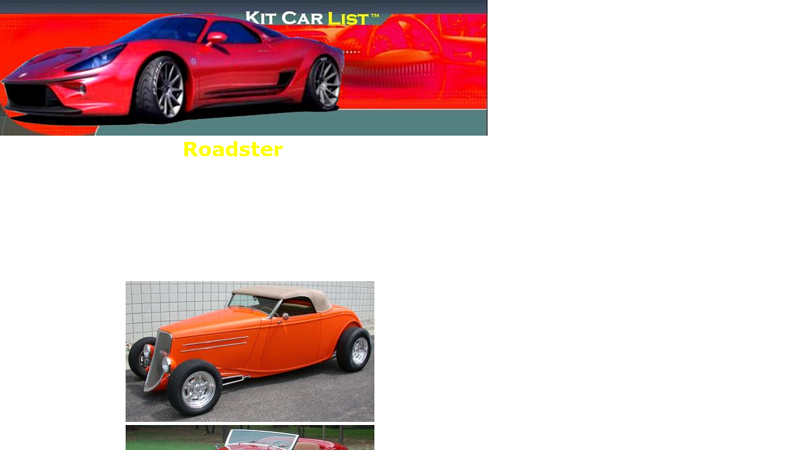 Ford Roadster Kits and Bodies 32 ford roadster parts