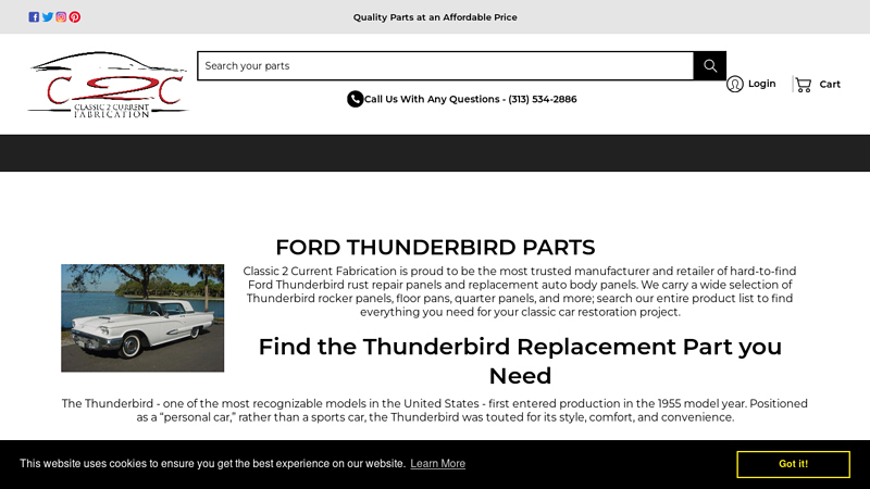 Ford Thunderbird Parts 1957 ford thunderbird parts