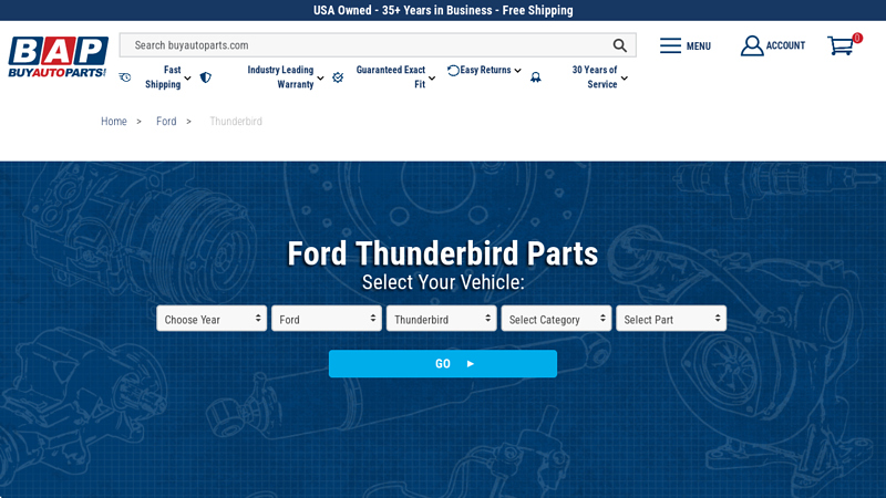 Ford Thunderbird parts ford thunderbird auto parts