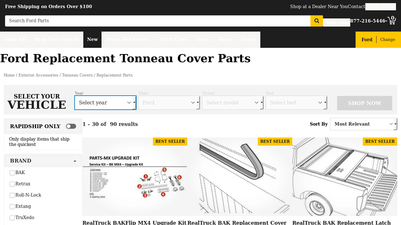 Ford Tonneau Cover Replacement Parts ford tonneau cover replacement parts