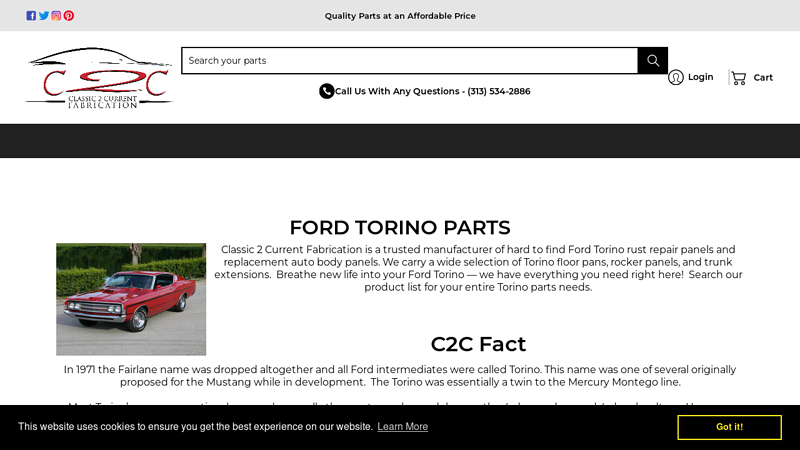 Ford Torino Parts ford torino car parts