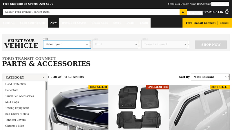 Ford Transit Connect Parts & Accessories ford transit connect parts