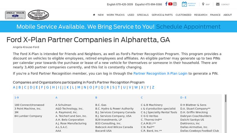 Ford X-Plan Partner Companies advance auto parts findlay ohio