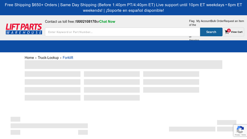 Forklift Parts toyota forklift parts online