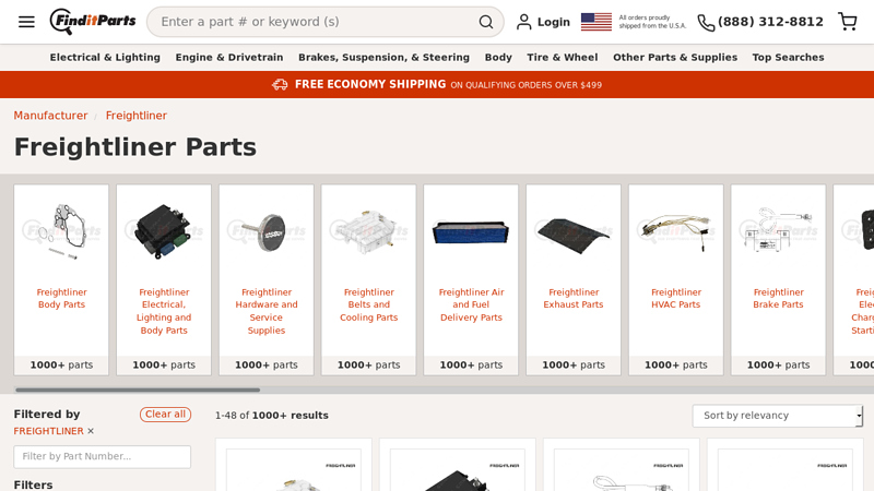 Freightliner Parts used freightliner truck parts