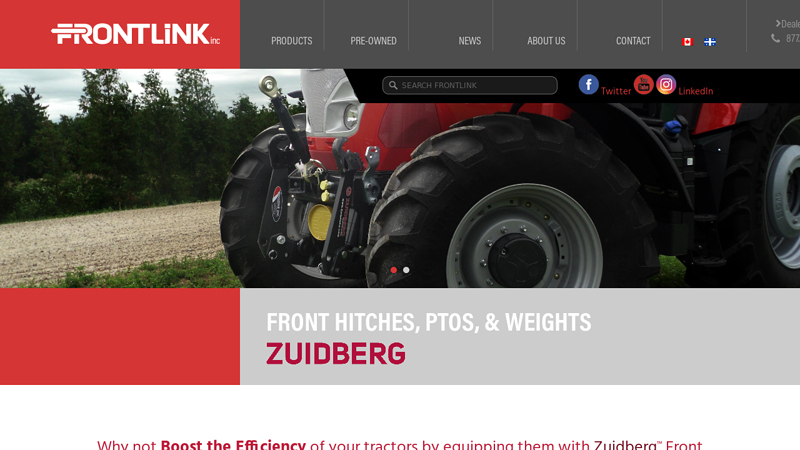 Front Hitches, PTOs, & Weights Zuidberg tractor three point hitch parts