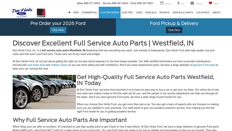 Full Service Auto Parts Westfield, IN westfield auto parts