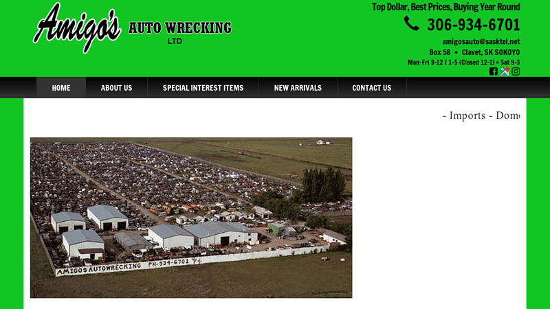 Full Service Salvage Yard amigos auto part & auto salvage