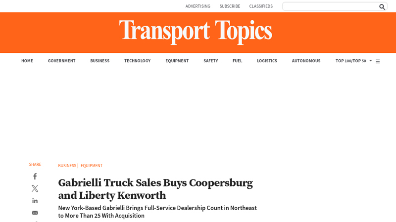 Gabrielli Truck Sales Buys Coopersburg and Liberty Kenworth gabrielli truck parts