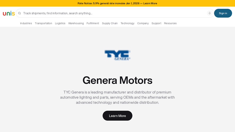 Genera Motors tyc auto parts