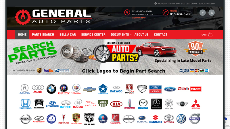 General Auto Parts used auto parts rockford il