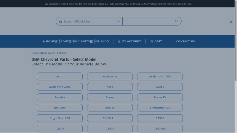 Genuine Chevrolet Parts chevy tahoe car parts