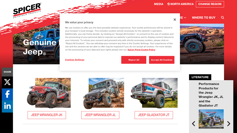 Genuine Dana and Spicer® OE Parts for Jeep jeep wrangler car parts