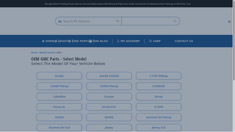 Genuine GMC Parts original gmc truck parts