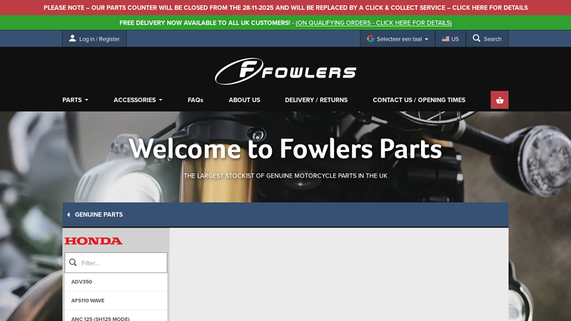 Genuine Honda motorcycle parts & spares genuine oem honda motorcycle parts