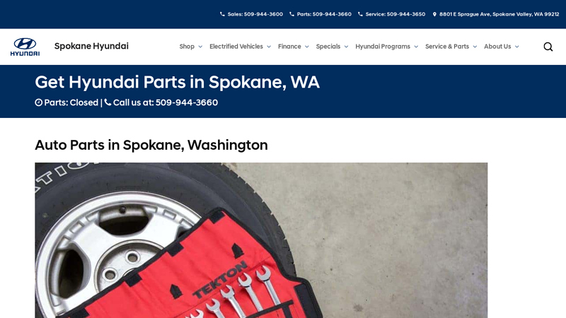 Genuine Hyundai Parts auto parts spokane