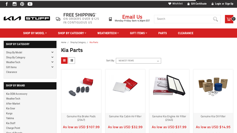 Genuine Kia Parts And Accessories kia motors parts