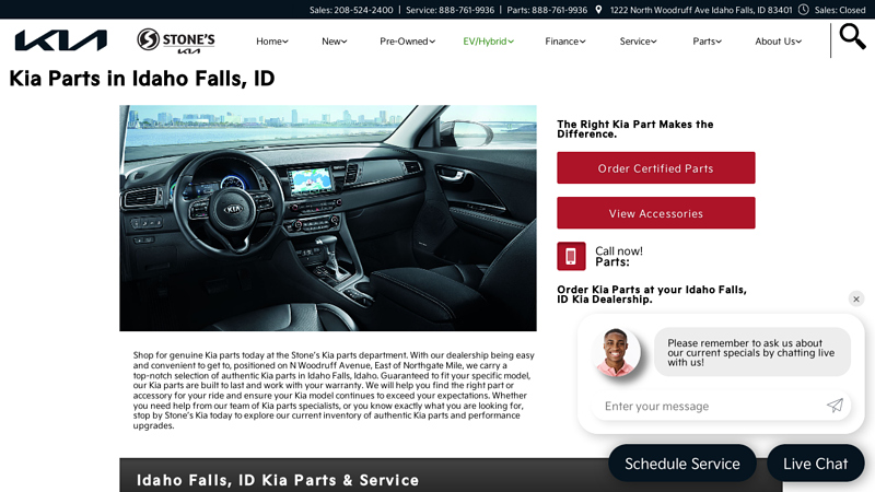 Genuine Kia Parts in Idaho Falls, ID auto parts stores idaho falls