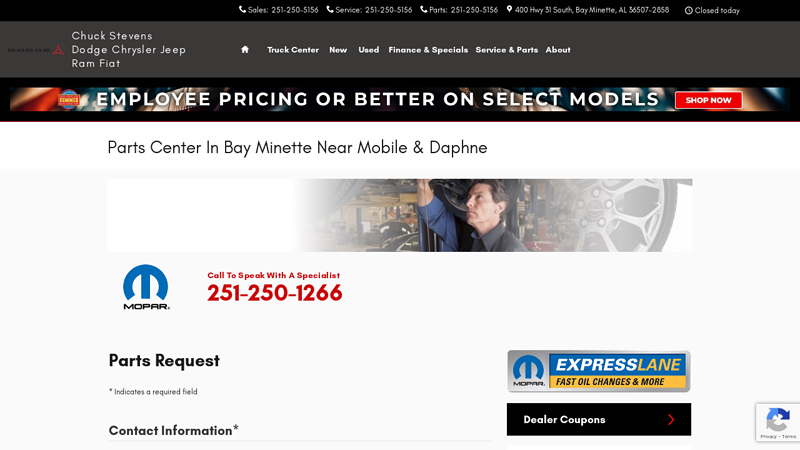 Genuine Mopar Parts Center in Bay Minette, AL stevens auto parts