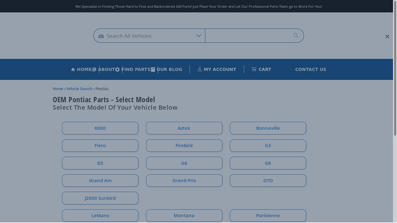 Genuine Pontiac Parts pontiac car parts