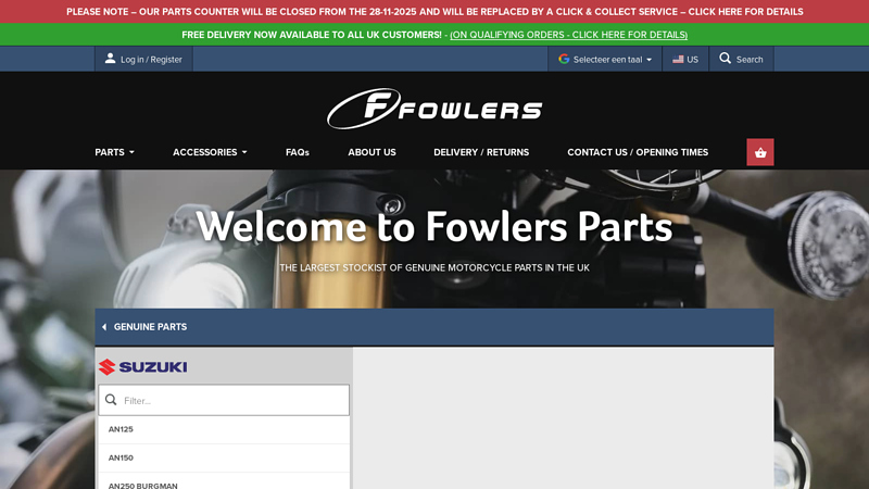 Genuine Suzuki motorcycle parts & spares suzuki motor parts