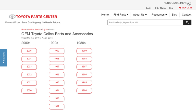 Genuine Toyota Celica Parts toyota celica auto parts