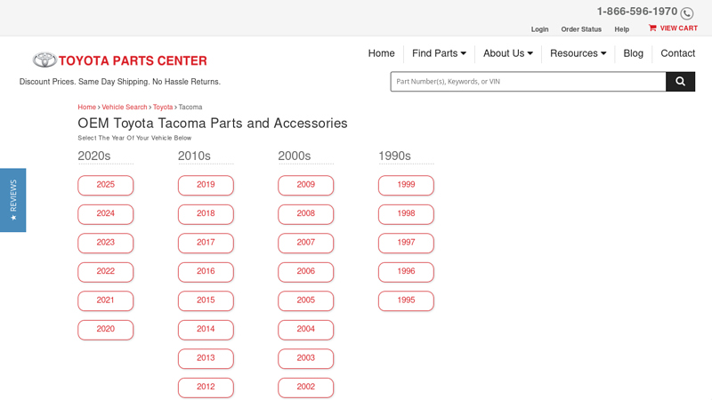 Genuine Toyota Tacoma Parts 2006 toyota tacoma parts