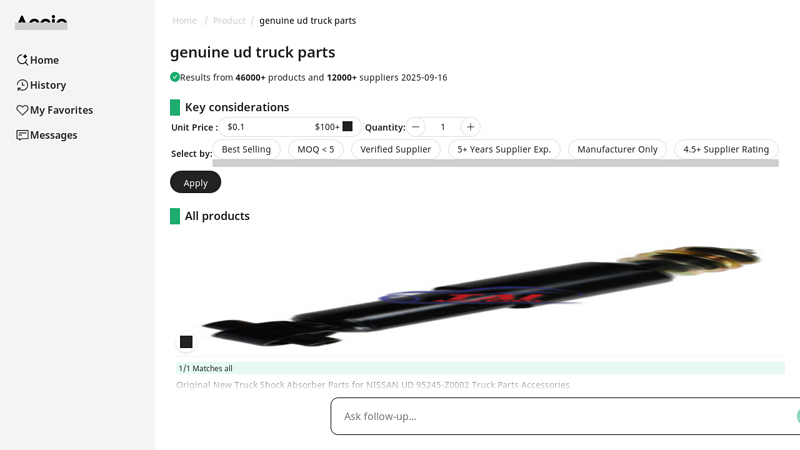 Genuine UD Truck Parts: Reliable & Verified Suppliers nissan ud truck parts