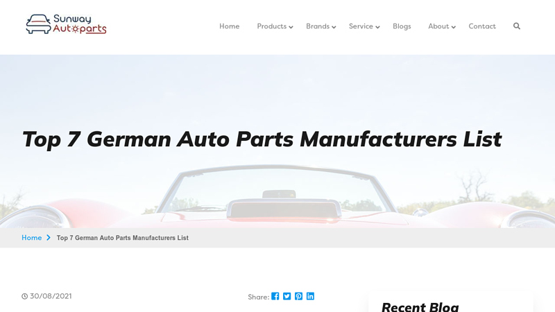 German Auto Parts Manufacturers List mb auto parts