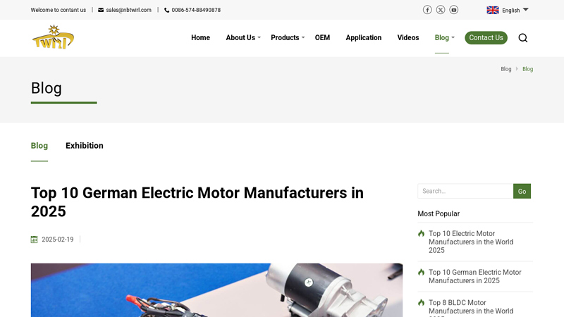 German Electric Motor Manufacturers in 2025 electrical motor parts