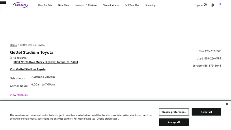 Gettel Stadium Toyota stadium toyota parts