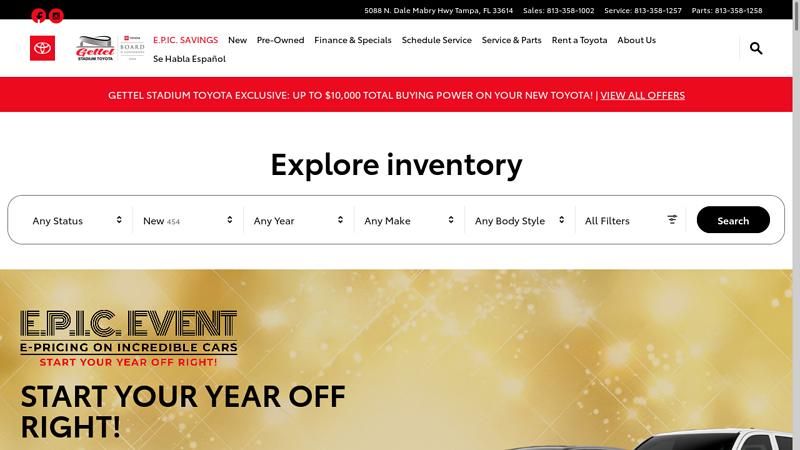 Gettel Stadium Toyota stadium toyota parts