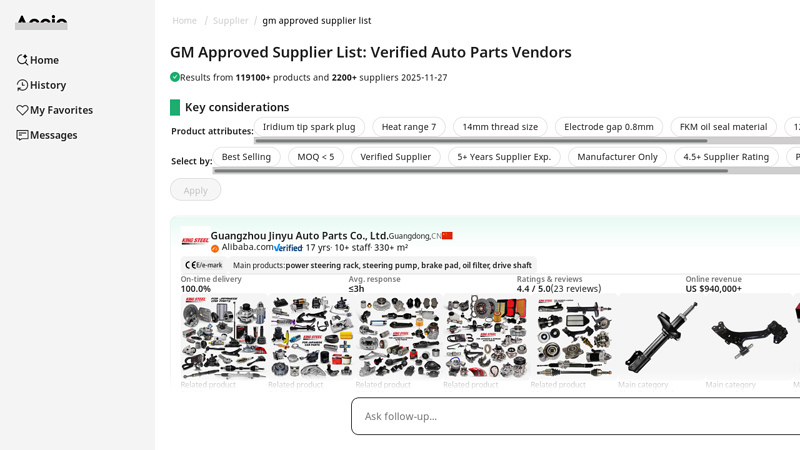 GM Approved Supplier List: Verified Auto Parts Vendors gm motors spare parts