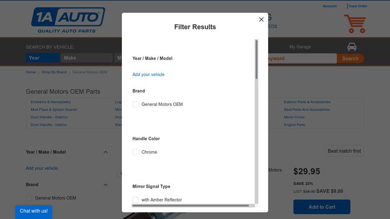 GM OEM Parts general motors aftermarket parts