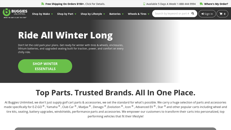 Golf Cart Parts & Accessories for EZGO, Club Car & Yamaha ... golf car parts near me