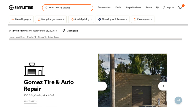 Gomez Tire & Auto Repair in Omaha, NE (2310 Q St) gomez auto parts