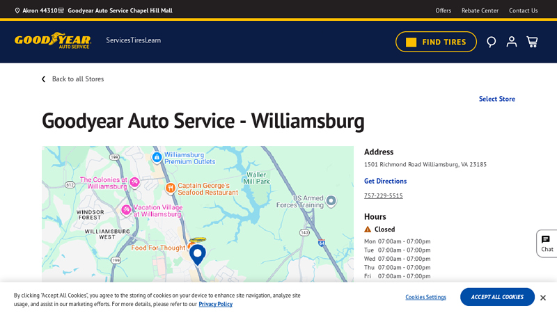 Goodyear Auto Service auto parts williamsburg va
