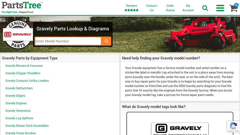 Gravely Parts by Equipment gravely lawn tractor parts