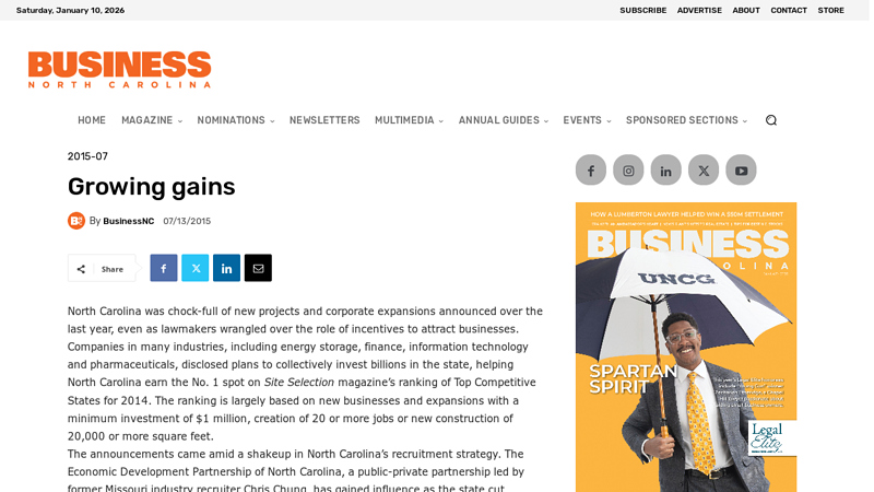 Growing gains advance auto parts rocky mount north carolina