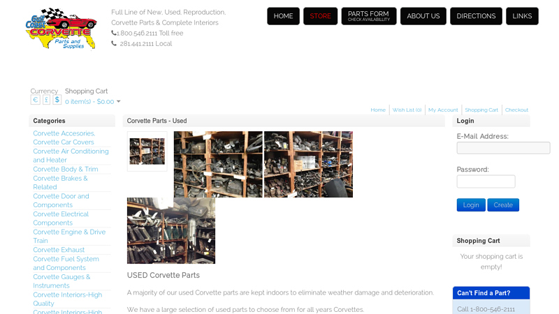 Gulf Coast Corvette Parts and Supplies corvette used auto parts