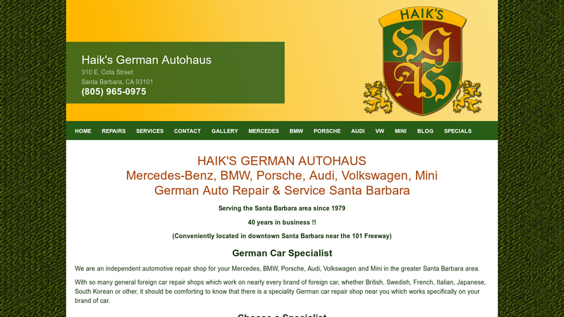 HAIK'S GERMAN AUTOHAUS auto parts santa barbara