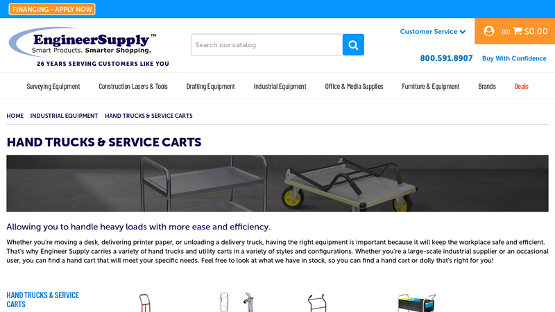 Hand Trucks & Service Carts profeccional hand truck parts